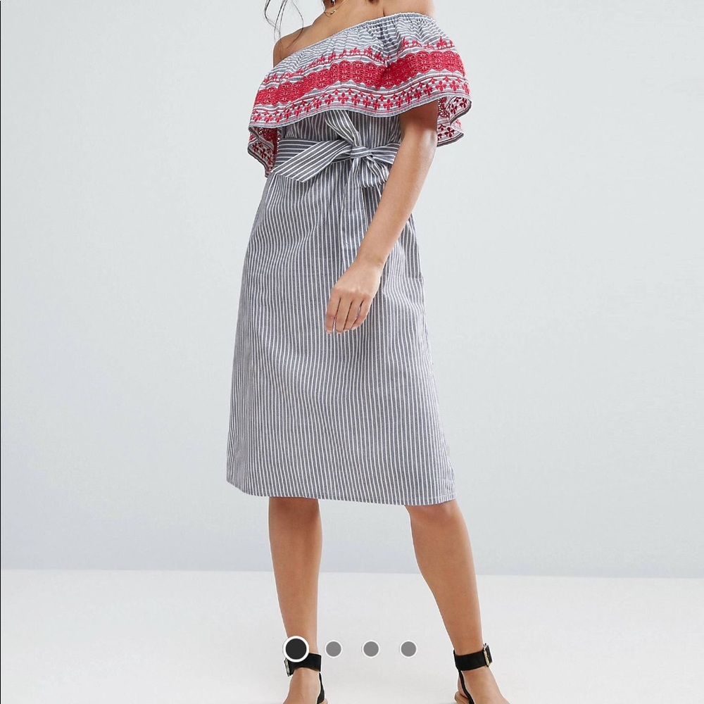 ASOS Off Shoulder Midi Sundress